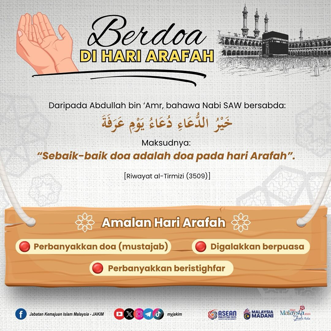 Sebaik-Baik Doa di Hari Arafah