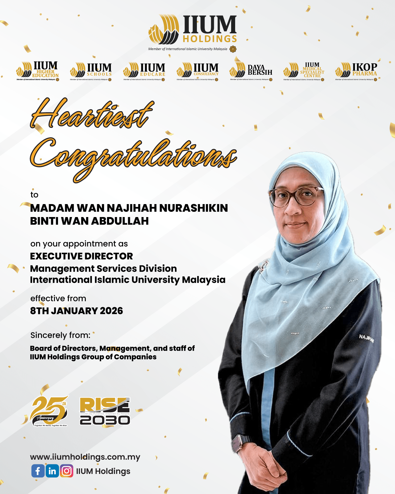 Wan Najihah Nurashikin Appointment