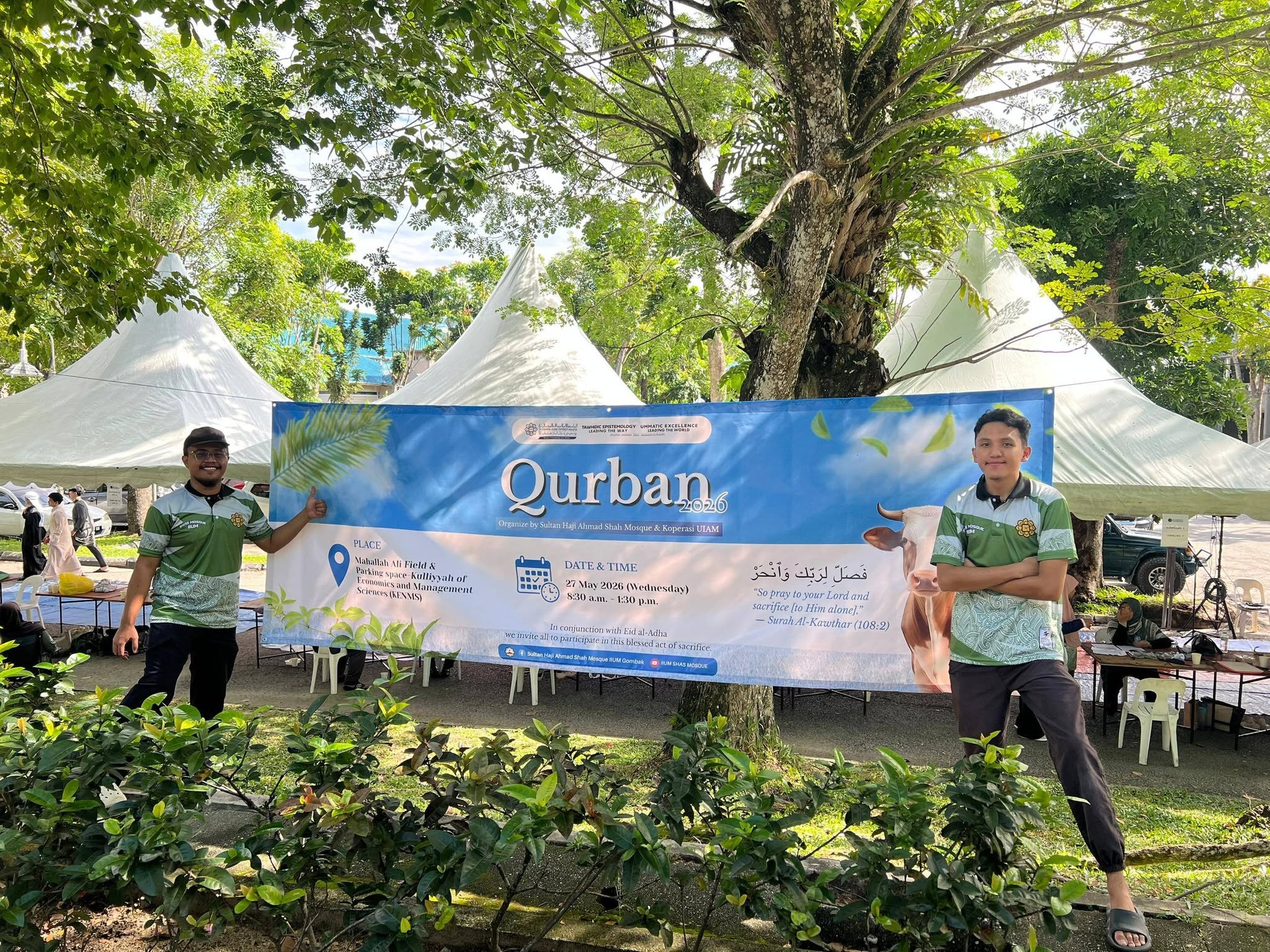 IIUM Qurban Programme volunteers at Gombak Campus