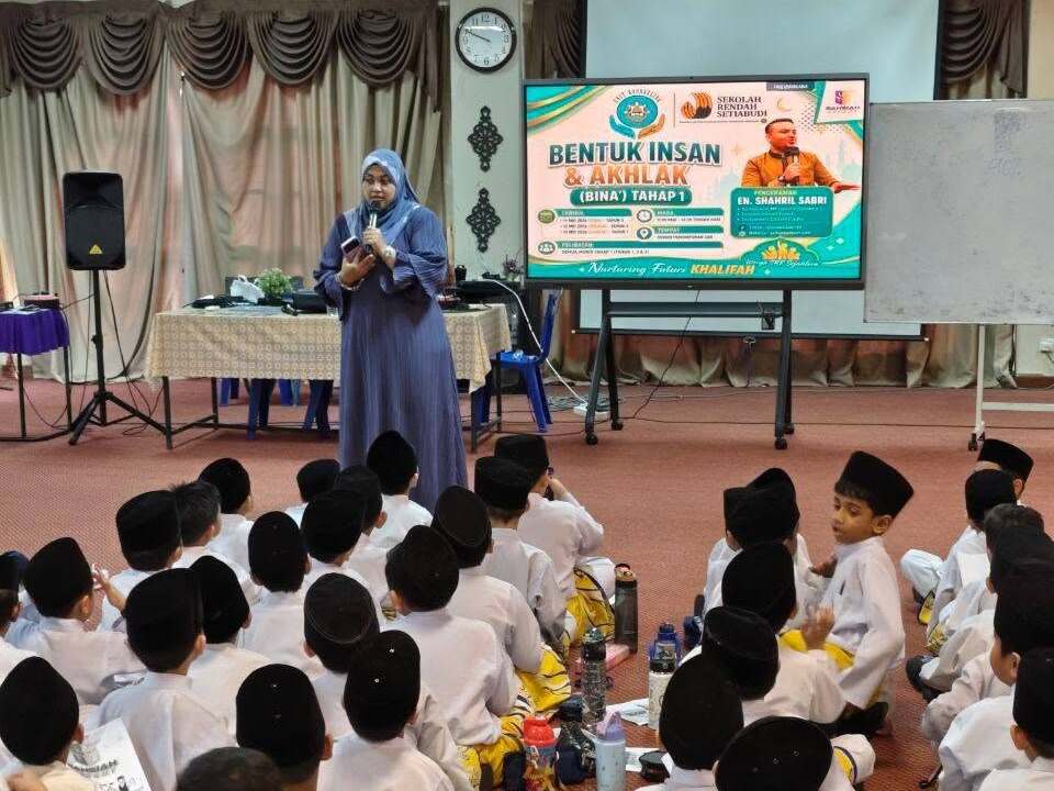 Year 1 pupils at the Setiabudi BINA' motivation session